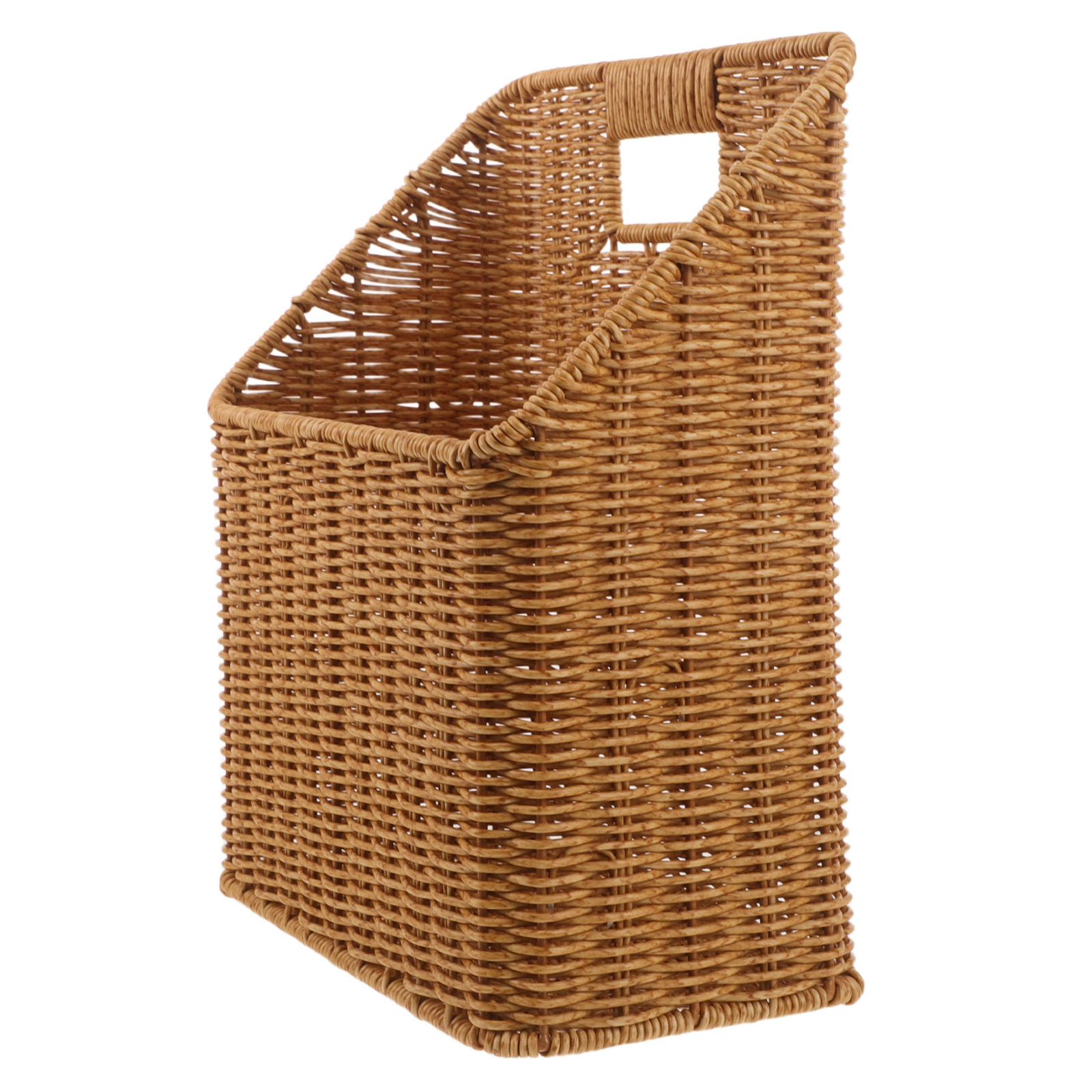 Magazine Holder Rack - Cestino da Parete in Rattan Sintetico